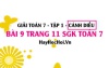 Giải bài 9 trang 11 Toán 7 Tập 1 SGK Cánh Diều